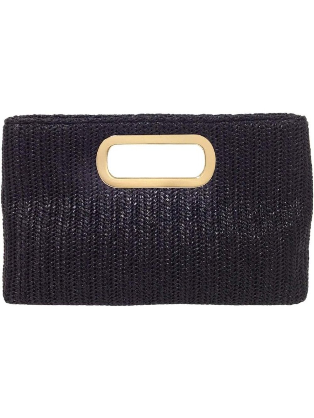Chic Top Handle Straw Clutch Bag - Summer Beach Purse, Stylish Handbag